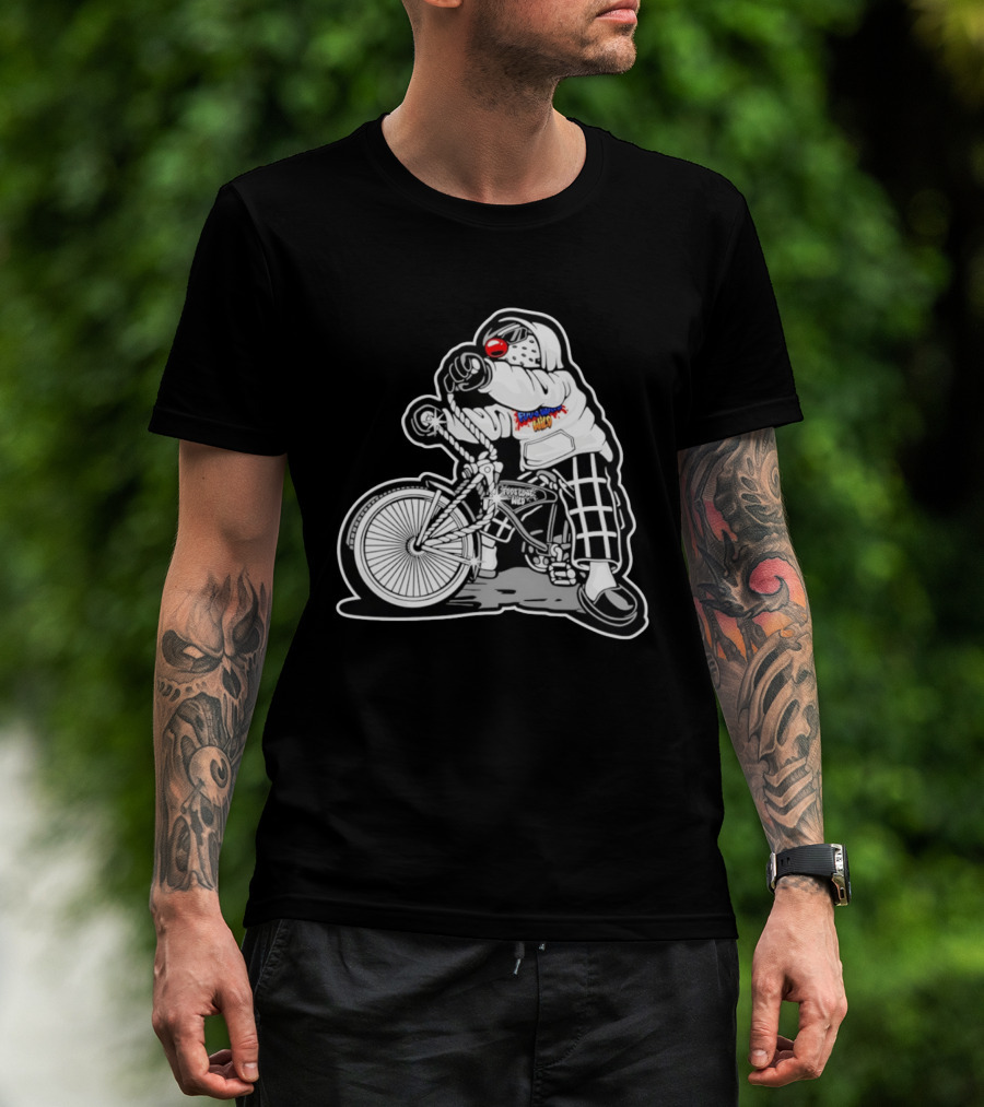 Foos Gone Wild Lowrider Bike Masked T-Shirt