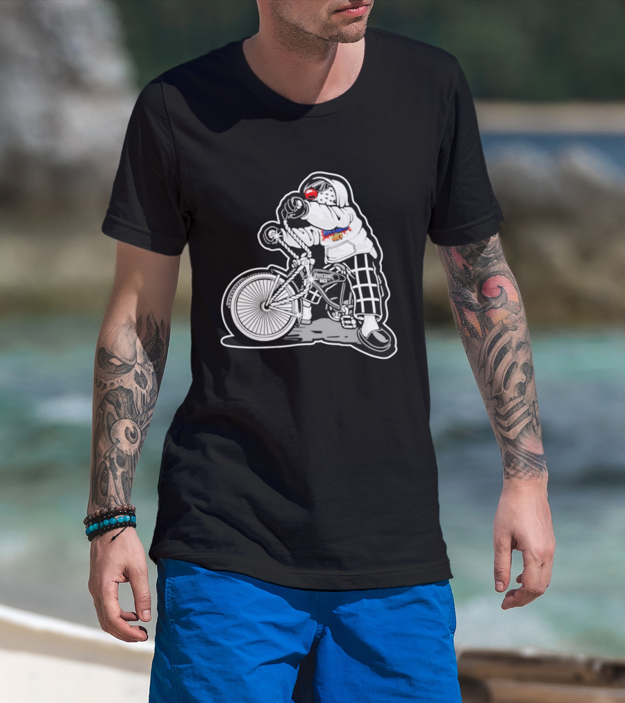 Foos Gone Wild Lowrider Bike Masked T-Shirt