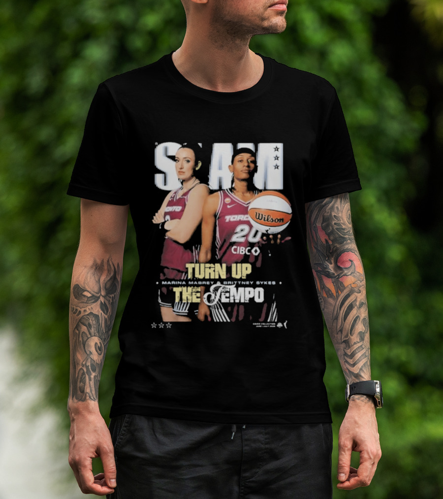 Slam 262 Turn Up The Tempo Marina Mabrey Brittney Sykes Toronto CIBC T-Shirt