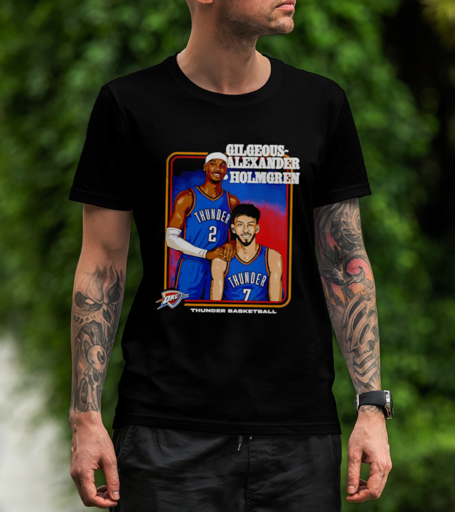 Gilgeous Alexander Holmgren Thunder Basketball Oklahoma City NBA T-Shirt