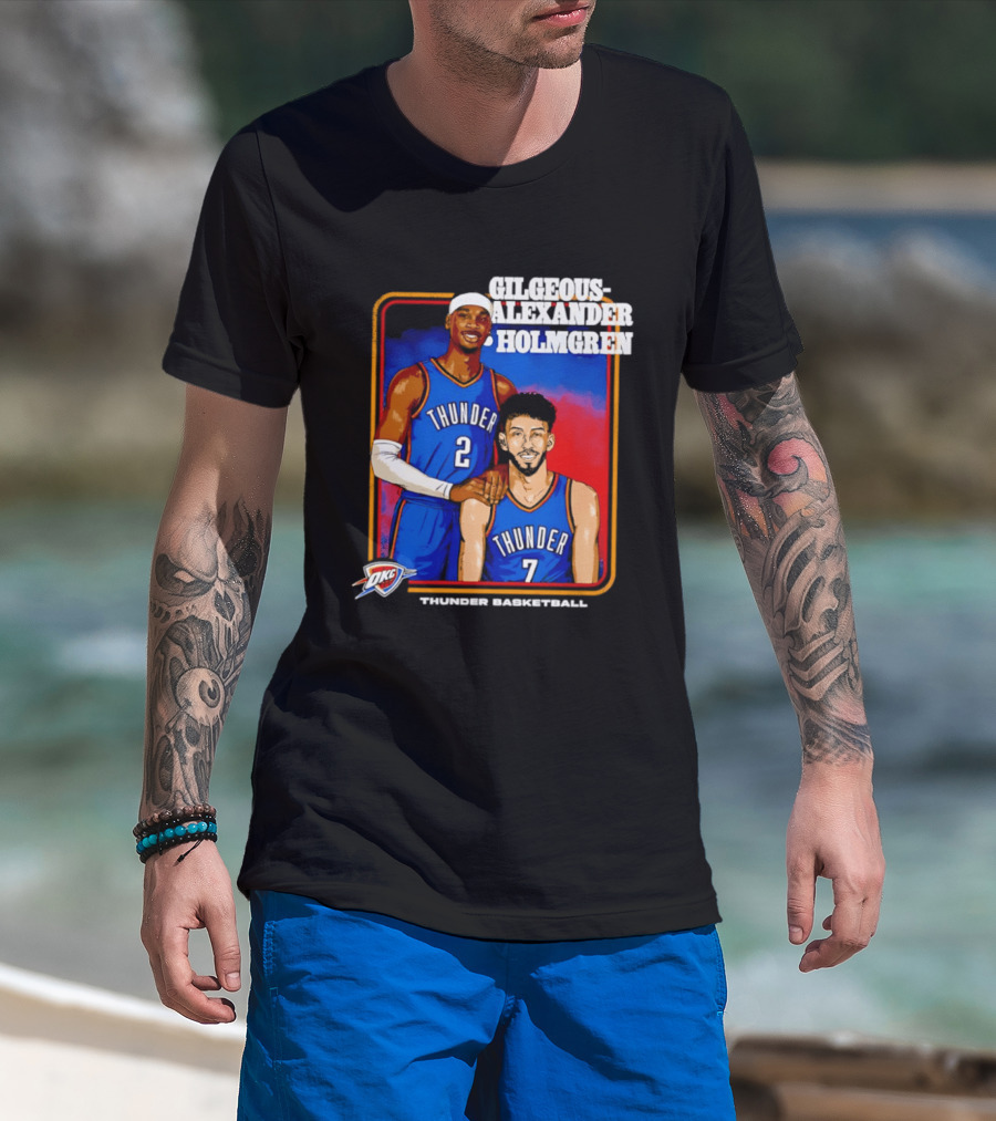 Gilgeous Alexander Holmgren Thunder Basketball Oklahoma City NBA T-Shirt