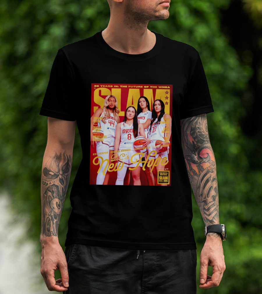 SLAM Gold Edition 30 Years WNBA Future D.C.'s New Hope Mystics T-Shirt