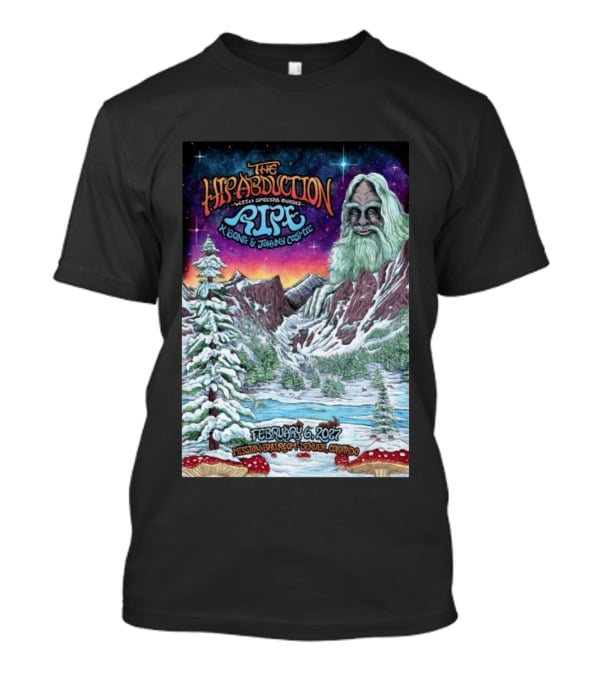 The Hip Abduction Pipe K Bong Johnny Cosmic Mission Ballroom February 6 2027 Denver Colorado T-Shirt
