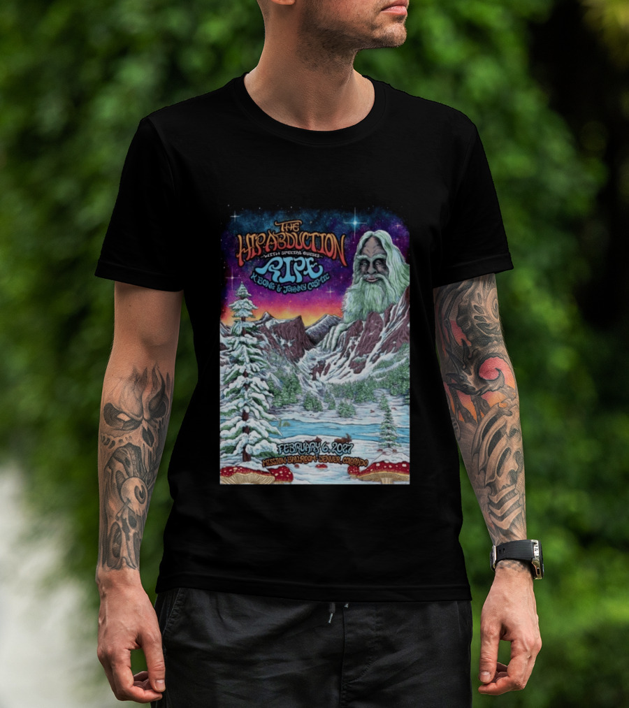 The Hip Abduction Pipe K Bong Johnny Cosmic Mission Ballroom February 6 2027 Denver Colorado T-Shirt