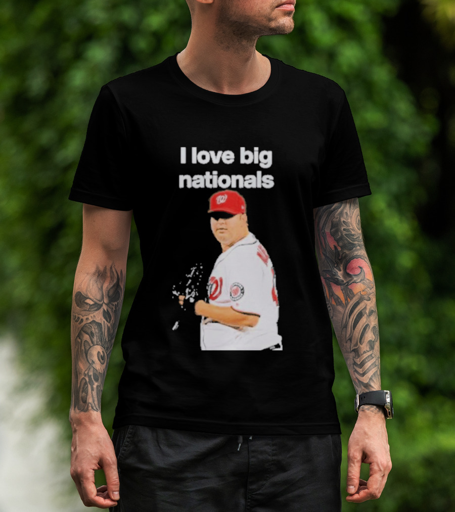 I Love Big Nationals Baseball Matt Albers T-Shirt