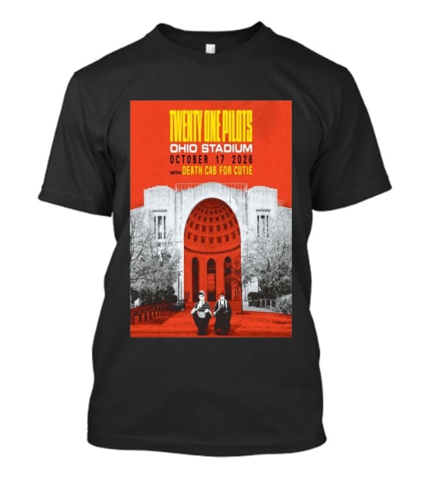 Twenty One Pilots Ohio Stadium October 17 2026 With Death Cab For Cutie T-Shirt
