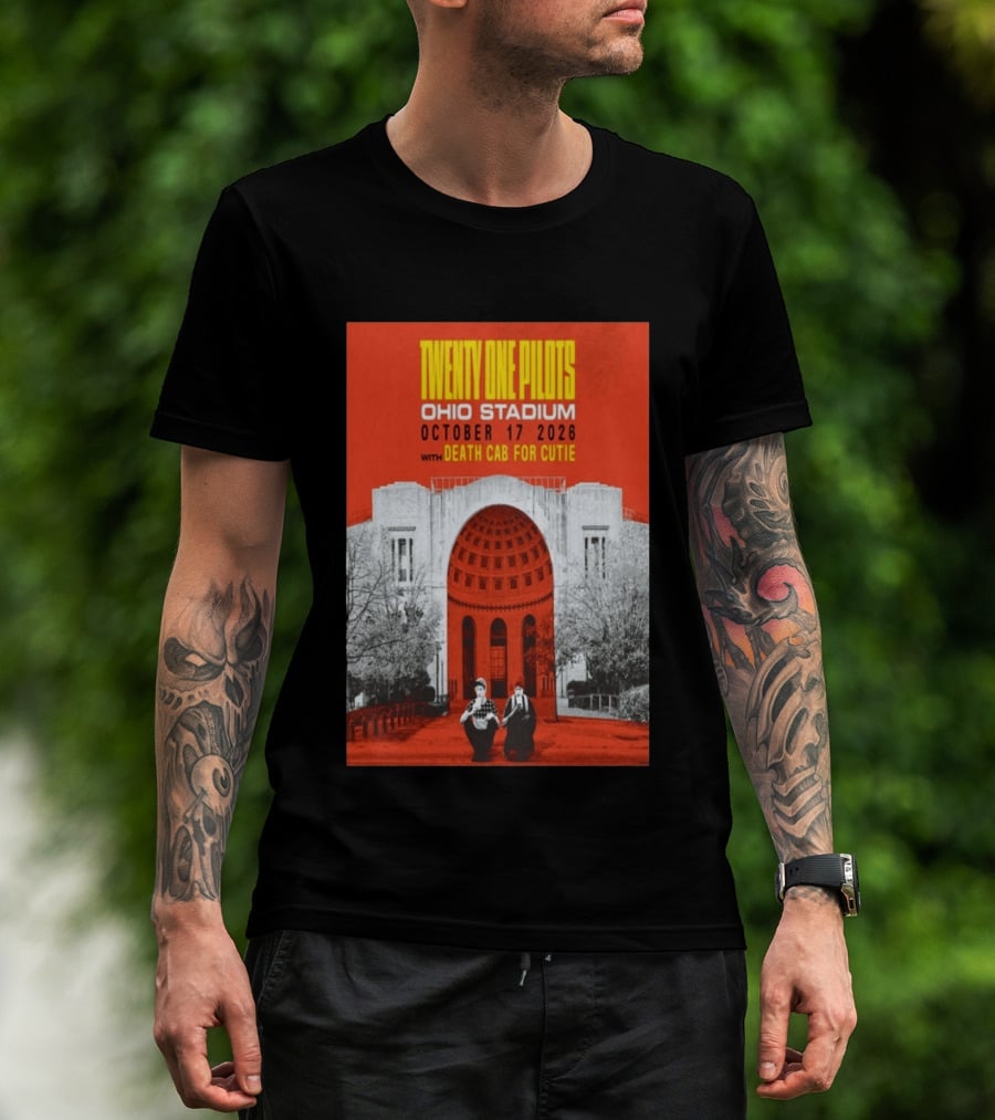 Twenty One Pilots Ohio Stadium October 17 2026 With Death Cab For Cutie T-Shirt
