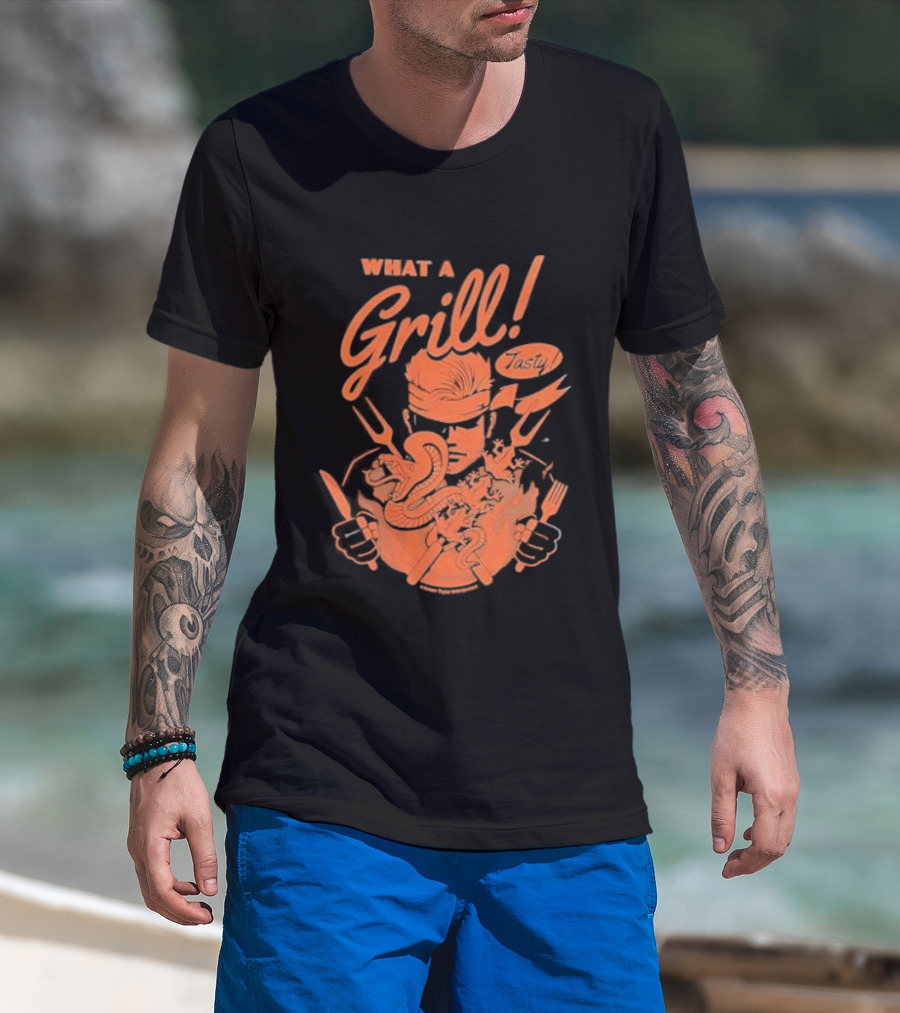 What A Grill 1964 Fangamer Metal Solid Video Game T-Shirt
