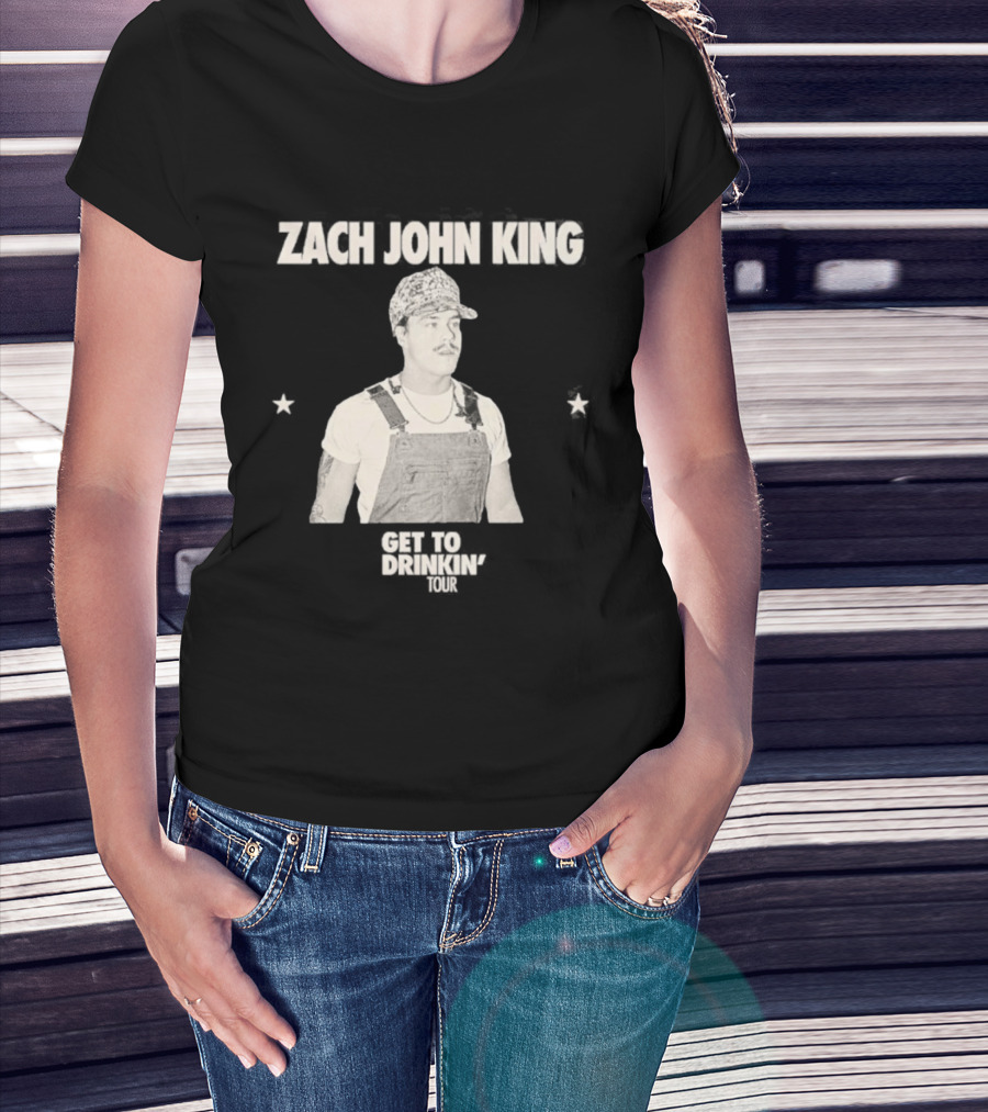 Zach John King 2026 North America Tour Get To Drinkin' Schedule T-Shirt