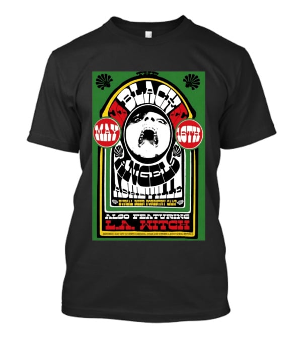 The Black Angels Asheville May 16th Concert Featuring L.A. Witch 2026 T-Shirt
