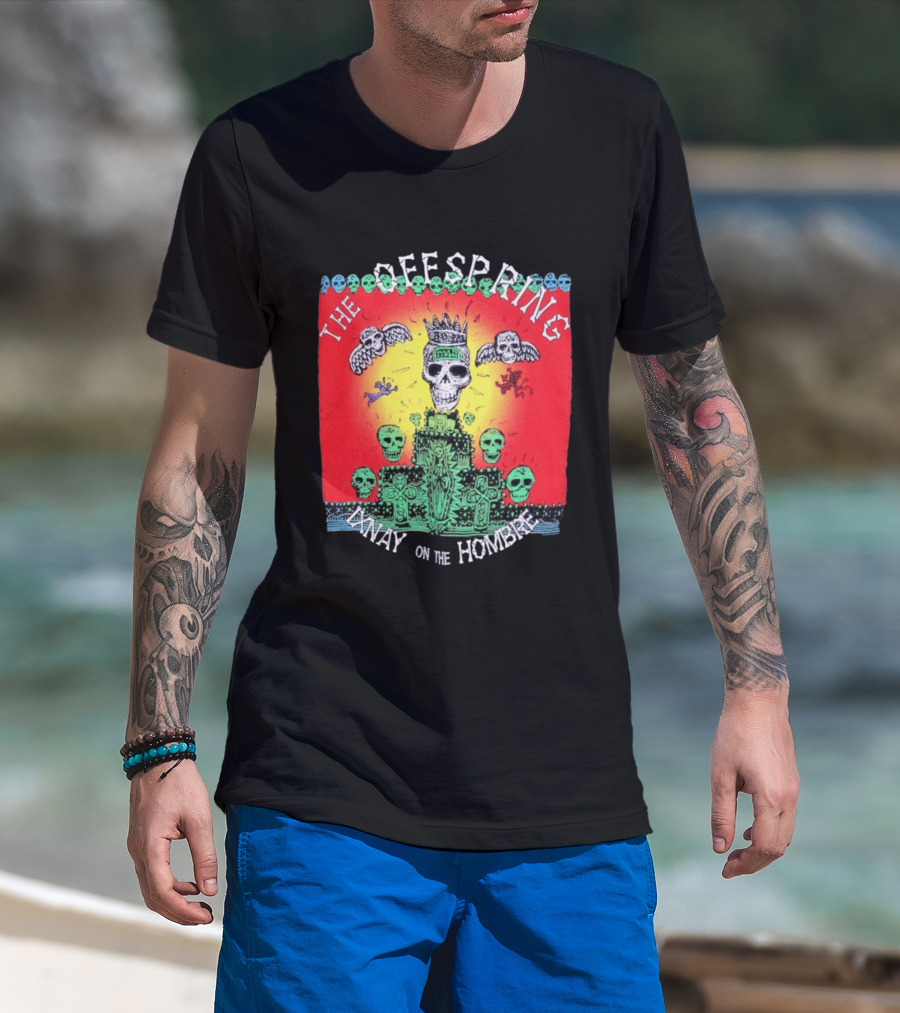 The Offspring Ixnay On The Hombre Skeleton Skulls Crown T-Shirt