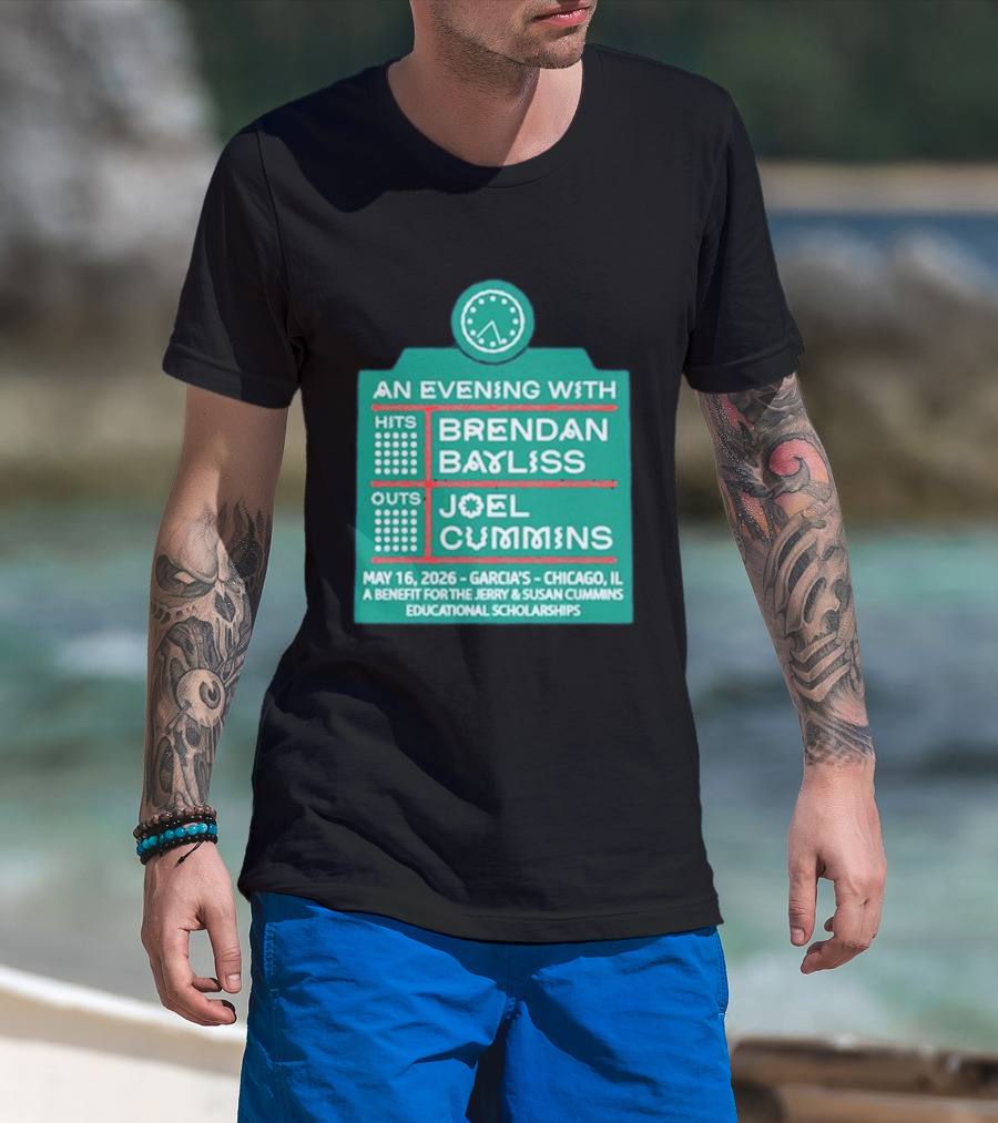 An Evening With Brendan Bayliss And Joel Cummins Garcia's Chicago May 16 2026 Benefit Event T-Shirt