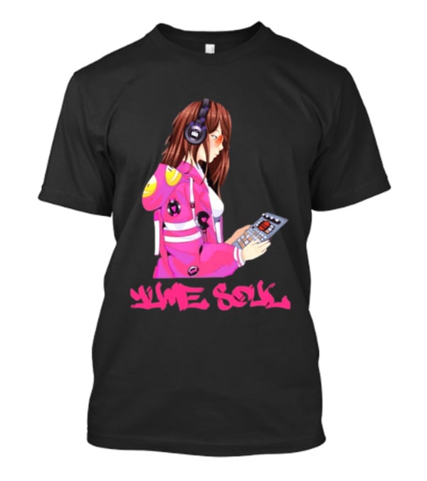 Yume Soul Anime Girl With Headphones And Game Controller T-Shirt