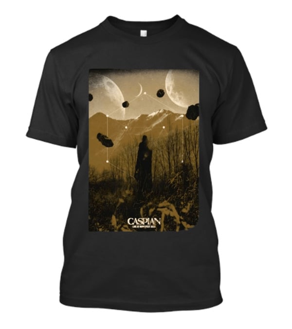 Caspian Zottegem Belgium Live At DunkFest 2026 Celestial Mountain Scene T-Shirt