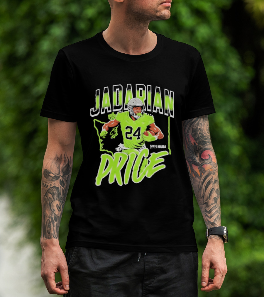 Jadarian Price 24 Seattle Football Running Back T-Shirt