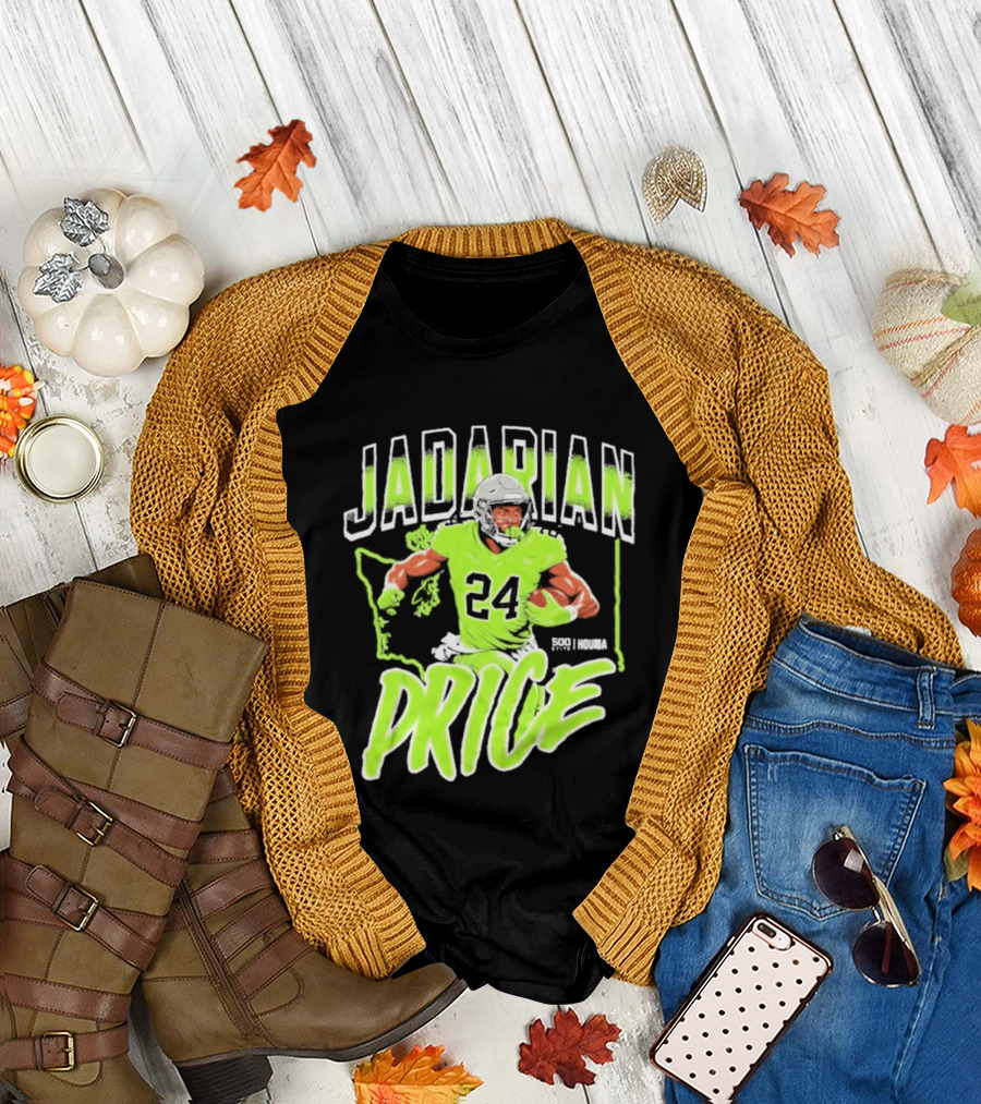 Jadarian Price 24 Seattle Football Running Back T-Shirt