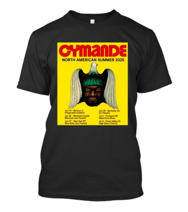 Cymande North American Summer 2026 Tour Dates And Locations T-Shirt