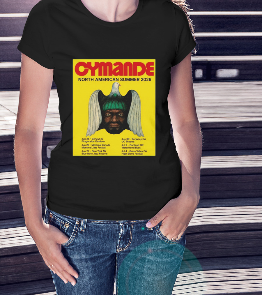 Cymande North American Summer 2026 Tour Dates And Locations T-Shirt