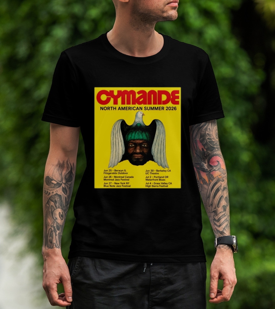 Cymande North American Summer 2026 Tour Dates And Locations T-Shirt