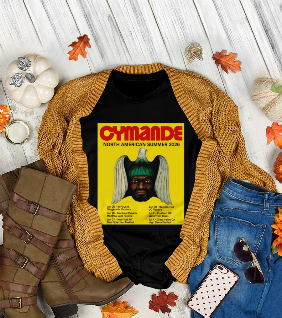 Cymande North American Summer 2026 Tour Dates and Locations T-Shirt