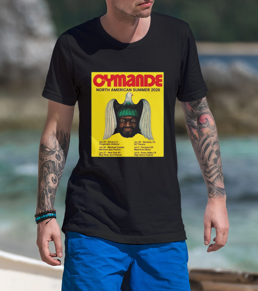 Cymande North American Summer 2026 Tour Dates And Locations T-Shirt