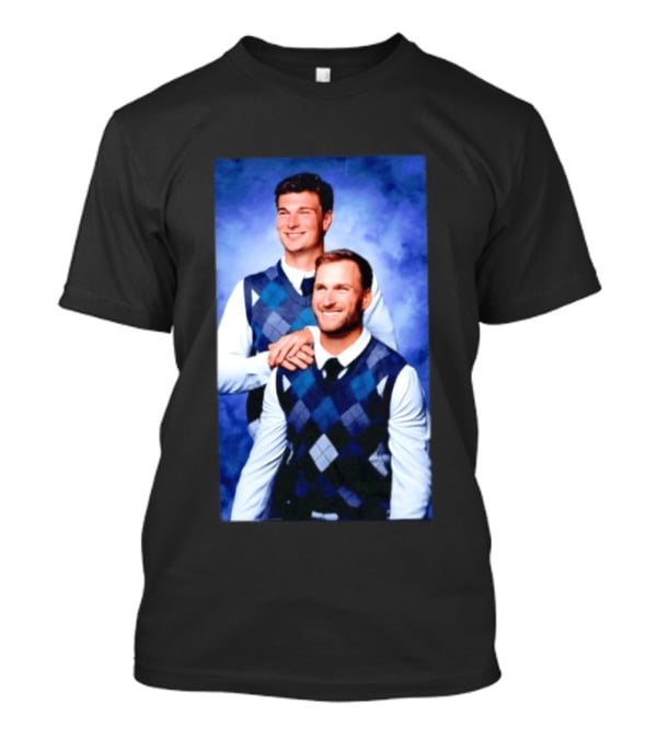 Kirk Cousins Fernando Mendoza Raiders Step Brothers Argyle Sweater Duo T-Shirt