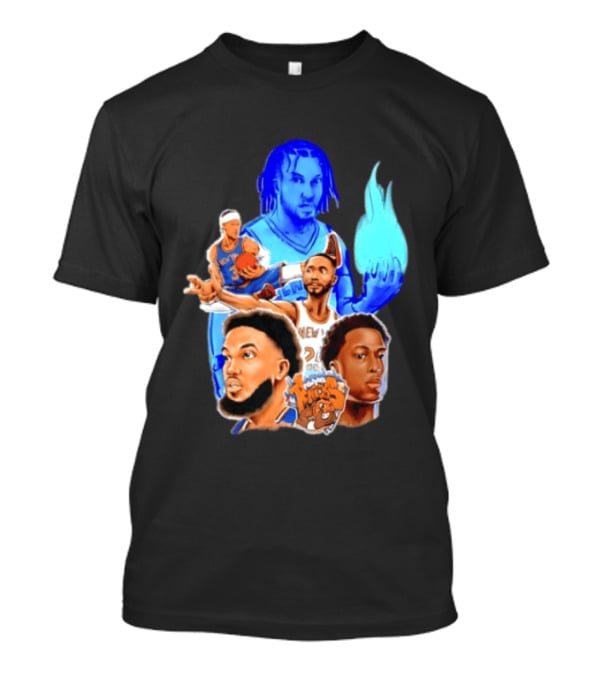 Knicks Jalen Brunson OG Anunoby Mikal Bridges Karl Anthony Towns Basketball T-Shirt