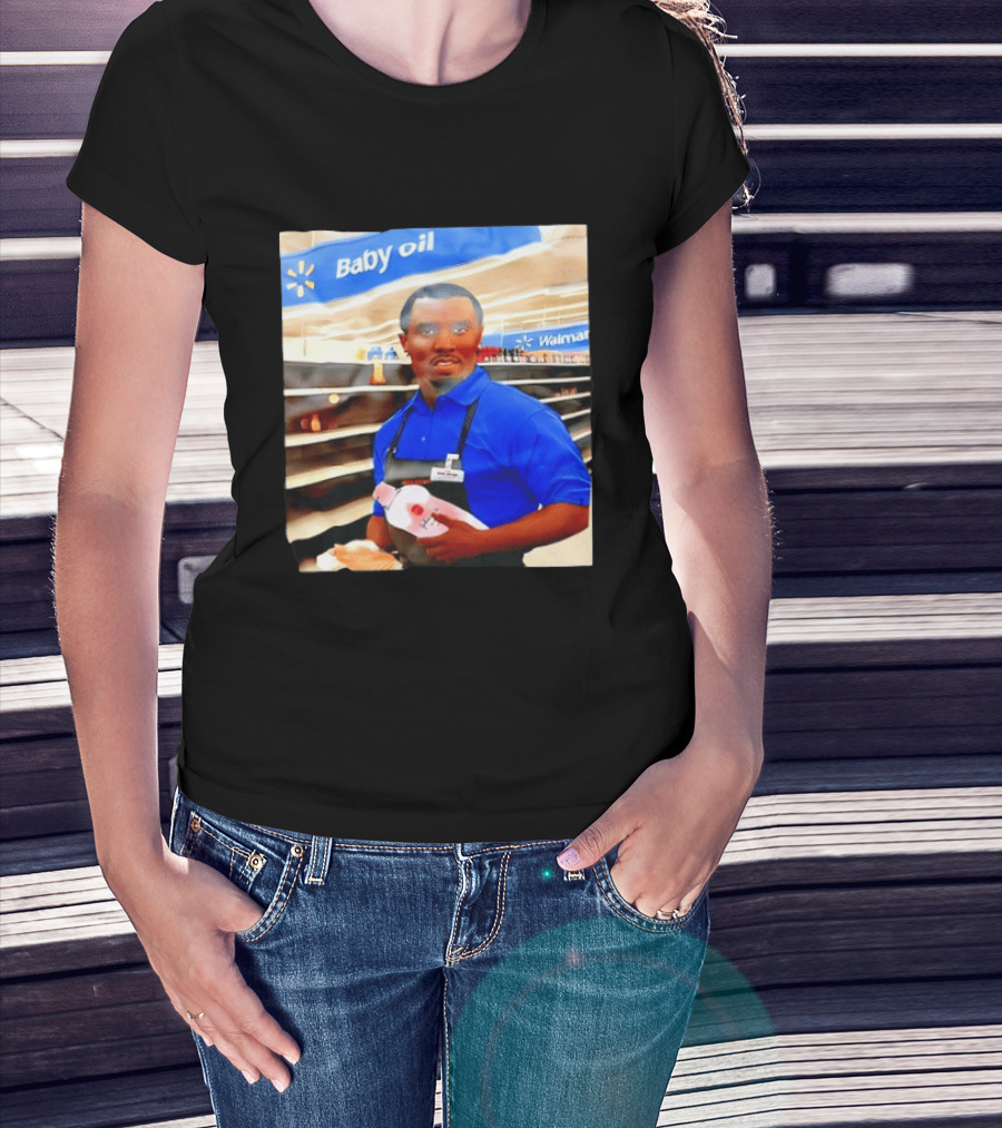 Walmart Baby Oil Diddy Employee Aisle T-Shirt