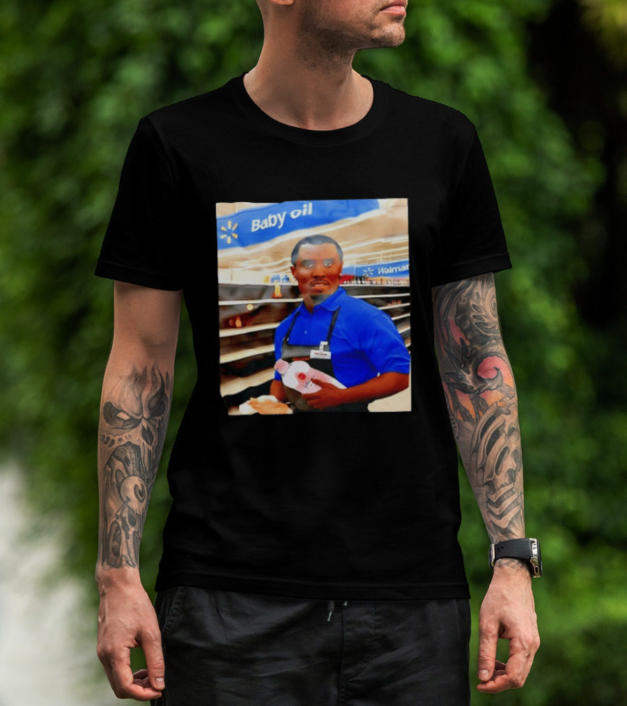 Walmart Baby Oil Diddy Employee Aisle T-Shirt