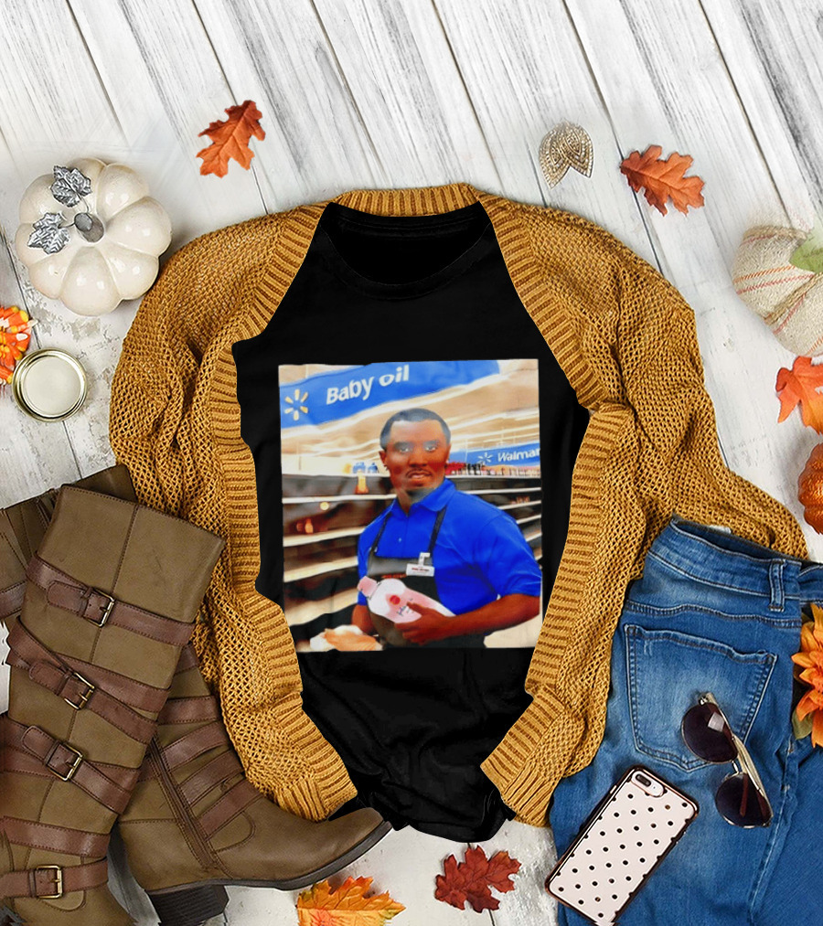 Walmart Baby Oil Diddy Employee Aisle T-Shirt
