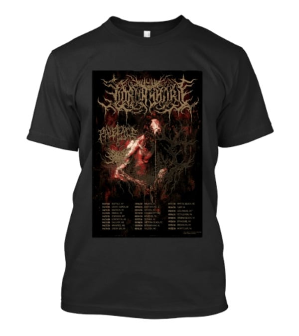 Lorna Shore Bethlehem PA May 16 2026 With Abysmal Torment Tour T-Shirt