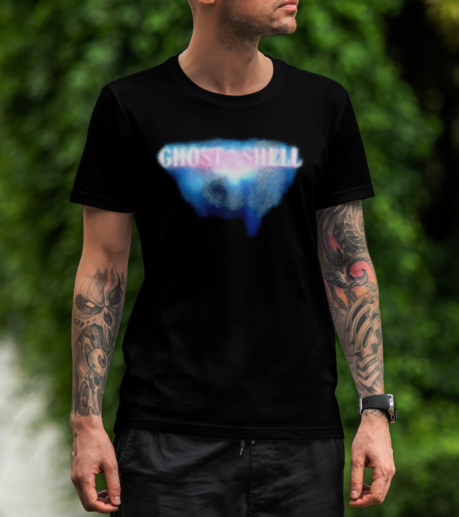 Ghost In The Shell Blue Illusion Polka Dot T-Shirt
