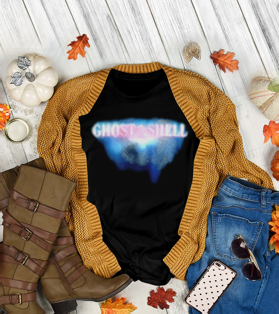 Ghost In The Shell Blue Illusion Polka Dot T-Shirt