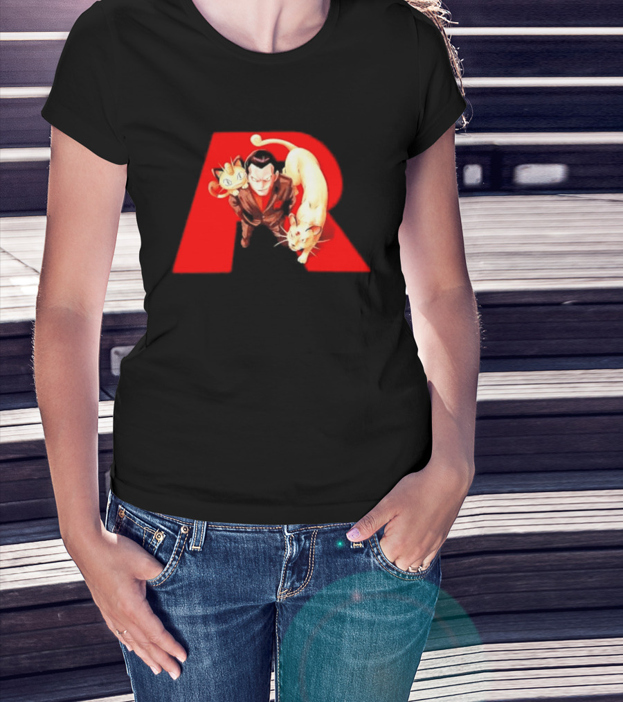 Giovanni Team Rocket Meowth Persian Pokémon Anime Fanart T-Shirt