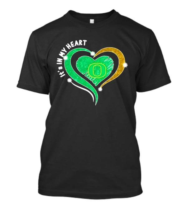 Oregon Ducks Heart 2026 Football Fan Pride T-Shirt