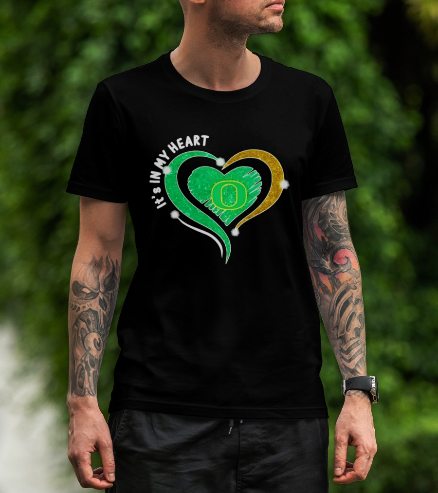 Oregon Ducks Heart 2026 Football Fan Pride T-Shirt