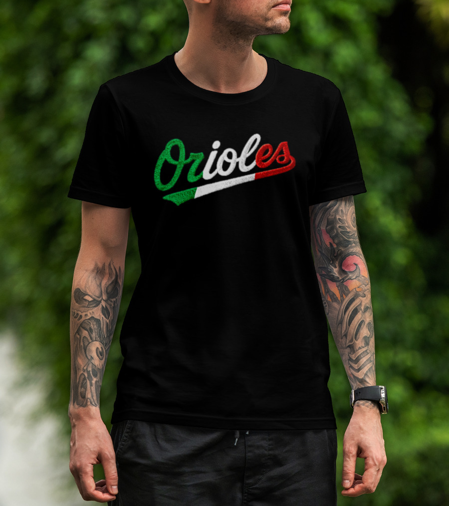 Orioles Italian Heritage Night Giveaway 2026 Flag T-Shirt