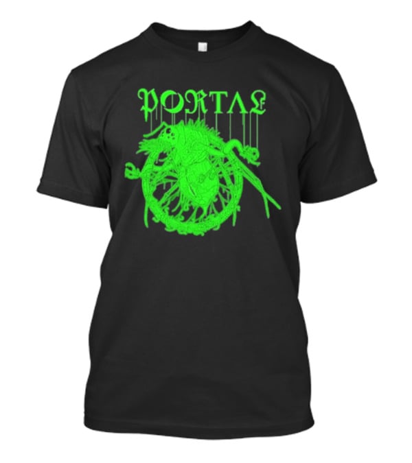 Portal Arachidonic Acid Sci Fi Creature Green Dripping T-Shirt