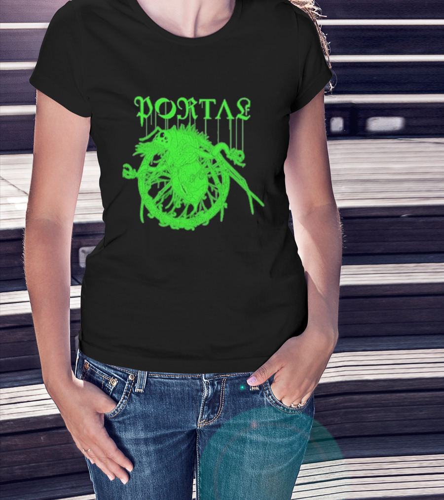 Portal Arachidonic Acid Sci Fi Creature Green Dripping T-Shirt