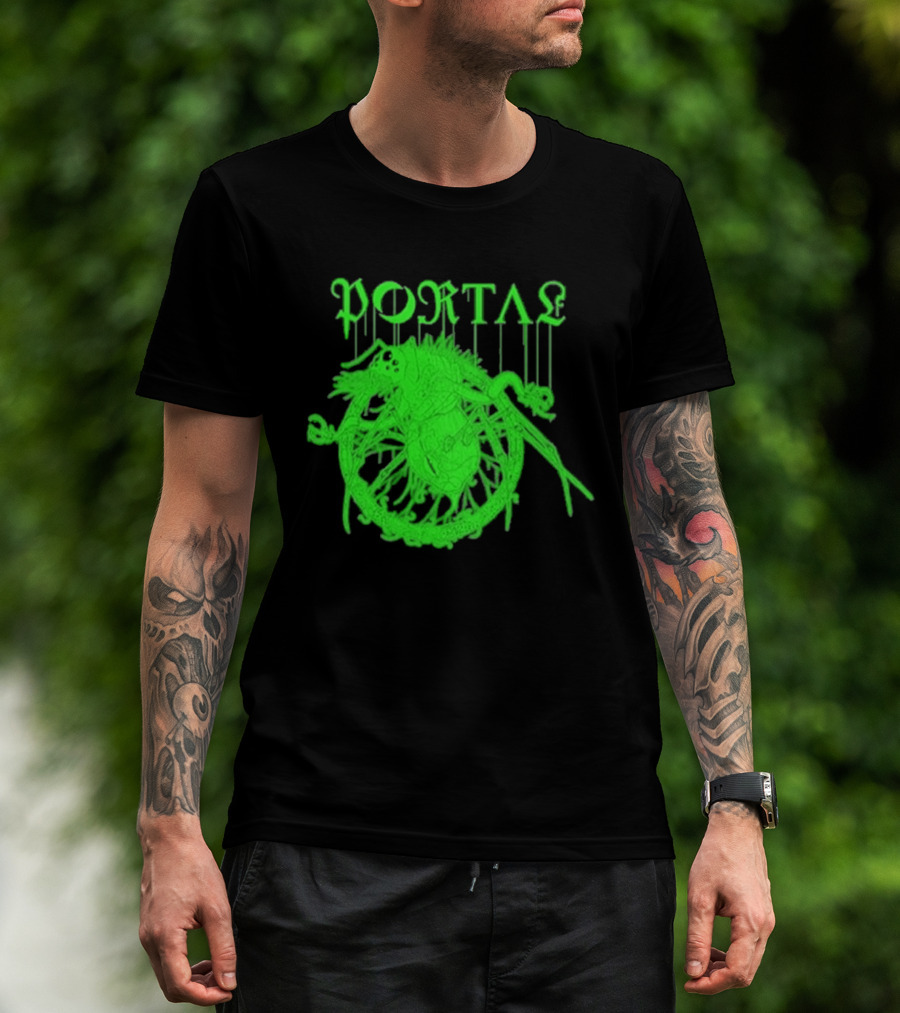 Portal Arachidonic Acid Sci Fi Creature Green Dripping T-Shirt