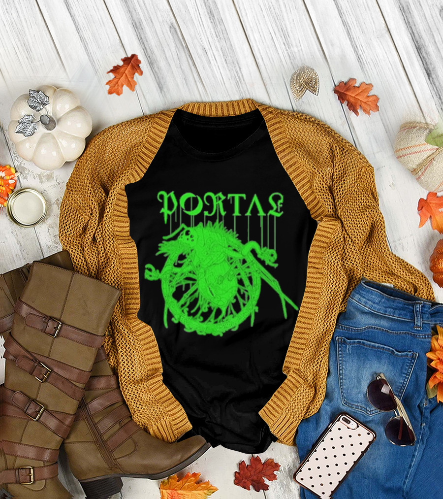 Portal Arachidonic Acid Sci Fi Creature Green Dripping T-Shirt