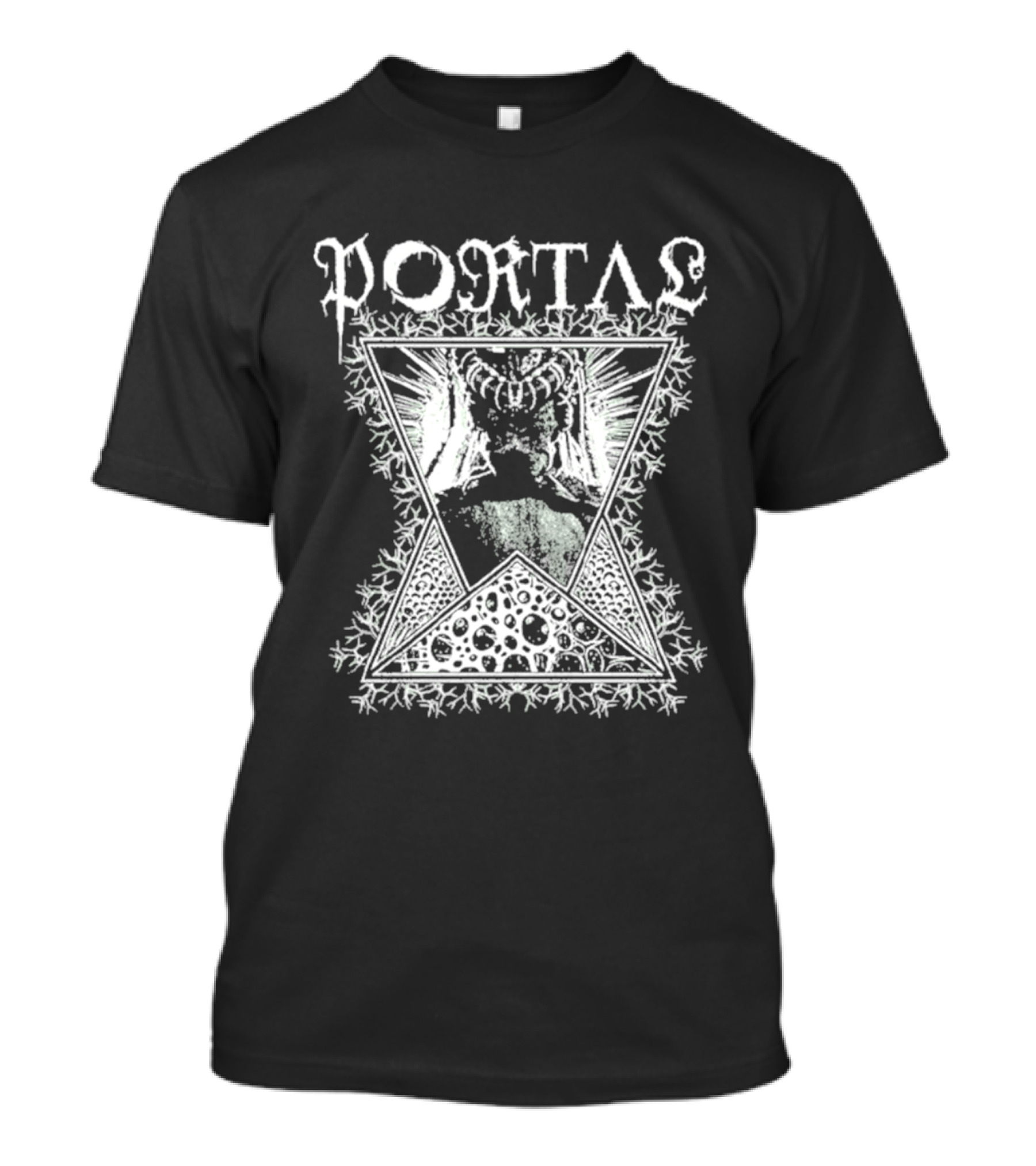 Portal Vexation Symmetrical Hourglass Winged Snowflake T-Shirt