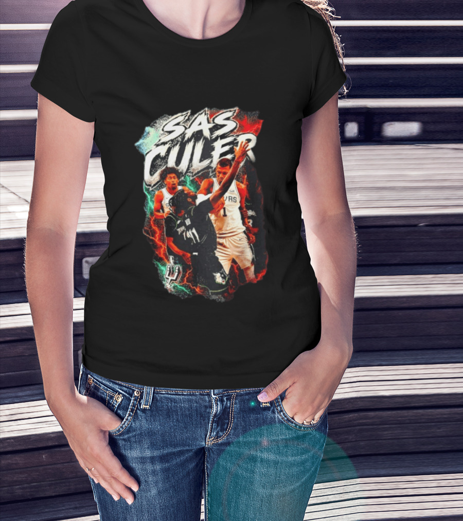 San Antonio Spurs SAS Culero NBA Basketball Dylan Harper Storm T-Shirt