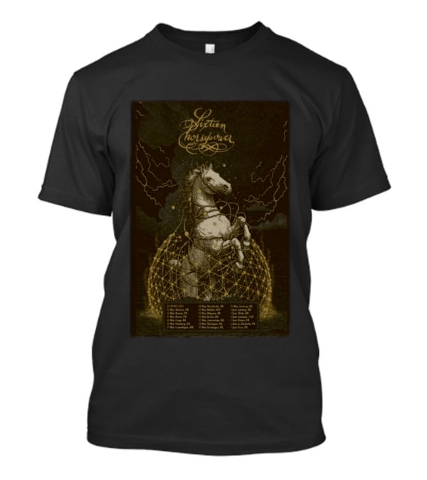 Sixteen Horsepower 2026 Europe Tour Dates With Intricate Horse T-Shirt