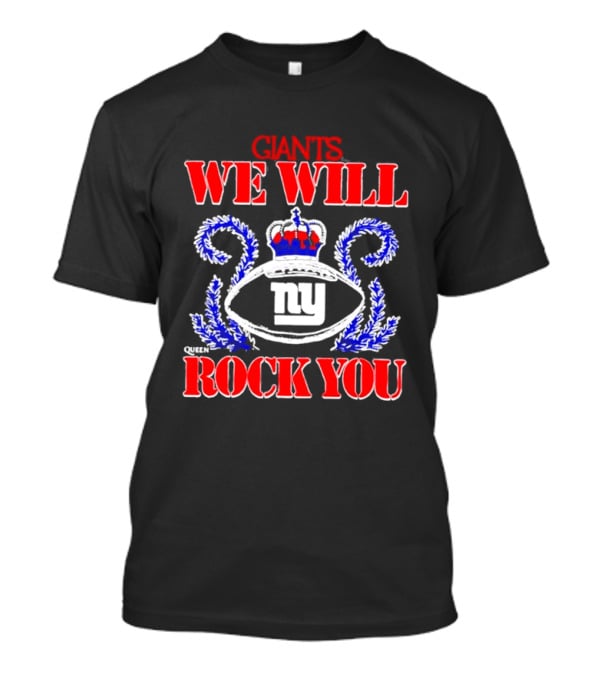 Giants We Will Rock You 2026 NY Tri Blend Homage Schedule Queen T-Shirt