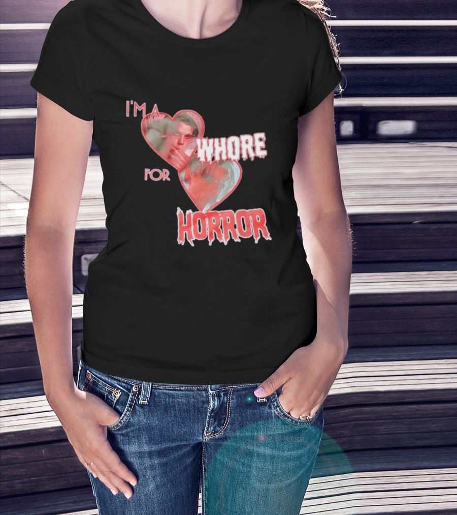 Billy Loomis I'm A Whore For Horror Bloody Heart T-Shirt