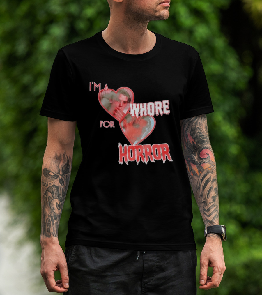 Billy Loomis I'm A Whore For Horror Bloody Heart T-Shirt