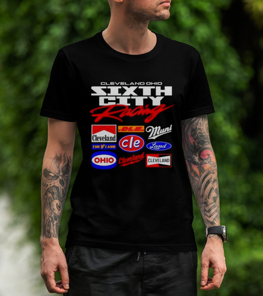 Cleveland Ohio Sixth City Racing Clevelander The Land T-Shirt
