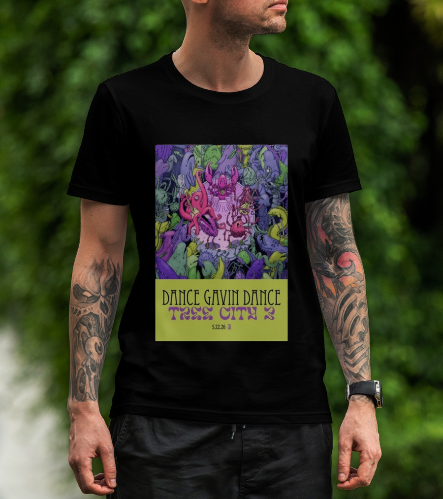 Dance Gavin Dance Tree City 2 May 22 2026 Concert T-Shirt