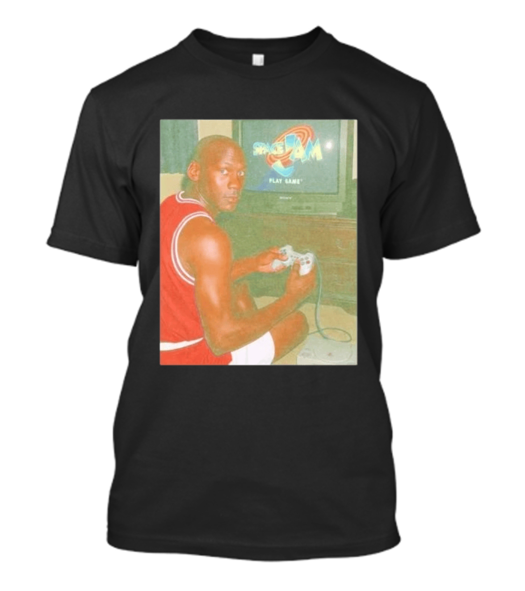 Space Jam Play Game Michael Jordan Gaming Scene T-Shirt